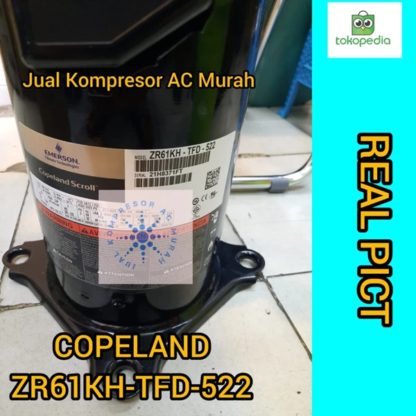 Compressor Copeland ZR61KH-TFD-522 Kompresor Scroll ( ZR61)