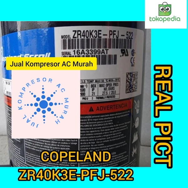 Compressor Copeland ZR40K3E-PFJ-522 / Kompresor Scroll ZR40