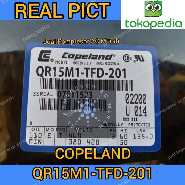 Compressor Copeland QR15M1-TFD-201 / Kompresor Piston ( QR15 )