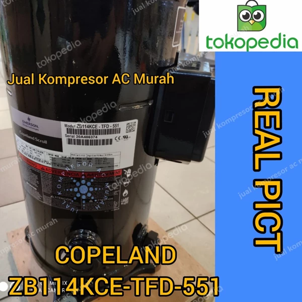 Compressor Copeland ZB114KCE-TFD-551 / Kompresor Scroll ZB114