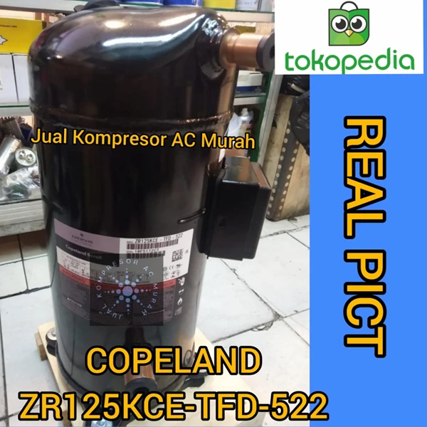 Kompresor AC Copeland ZR125KCE-TFD-522 / Compressor Copeland ZR125KCE