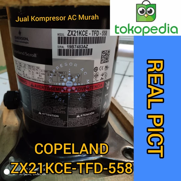Kompresor AC Copeland ZX21KCE-TFD-558 / Compressor Copeland ZX21KCE