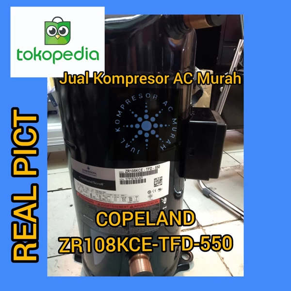 Kompresor AC Copeland ZR108KCE-TFD-550 / Compressor Copeland ZR108KCE