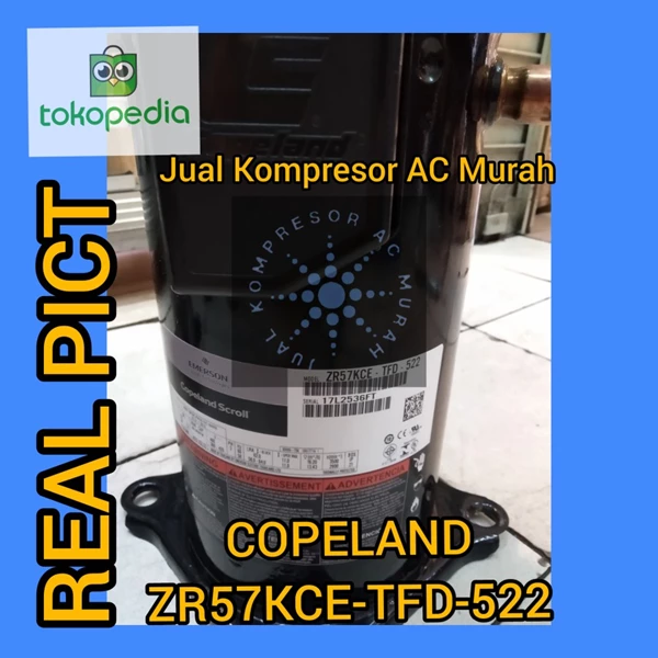 Kompresor AC Copeland ZR57KCE-TFD-522 / Compressor Copeland ZR57KCE