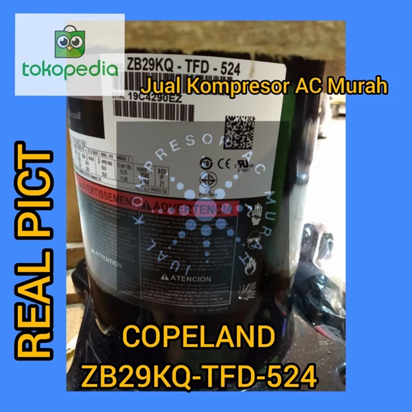 Compressor AC Copeland ZB29KQ-TFD-524 / Kompresor AC ZB29KQ