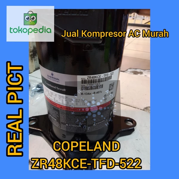 Compressor AC Copeland ZR48KCE-TFD-522 / Kompresor Copeland ZR48