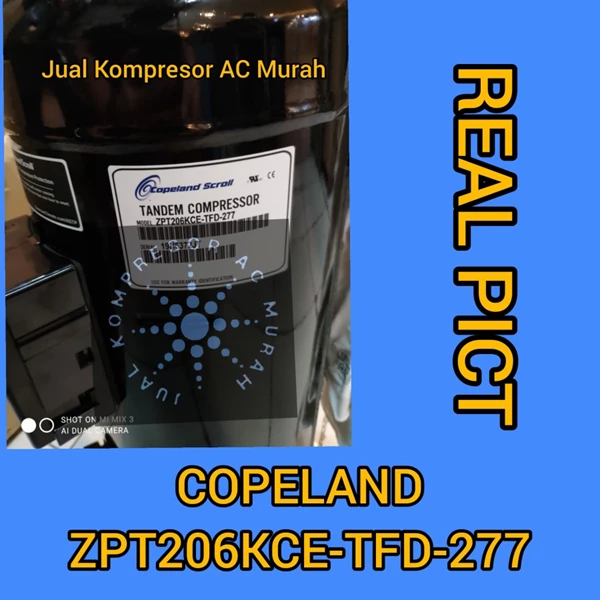 Kompresor AC Copeland Scroll ZPT206KCE-TFD-277