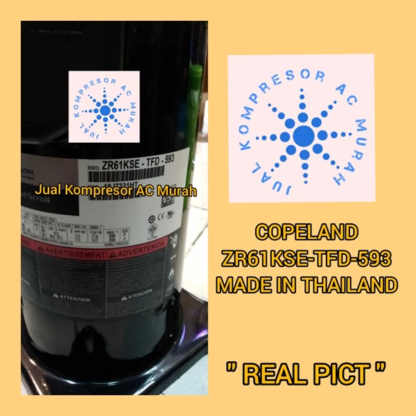 Compressor Copeland ZR61KSE-TFD-583 / Kompresor Scroll ( ZR61 )