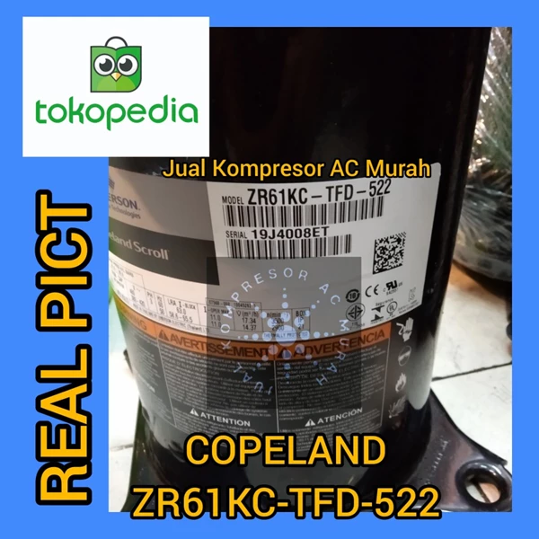 Compressor Copeland ZR61KC-TFD-522 / Kompresor Scroll ( ZR61 )