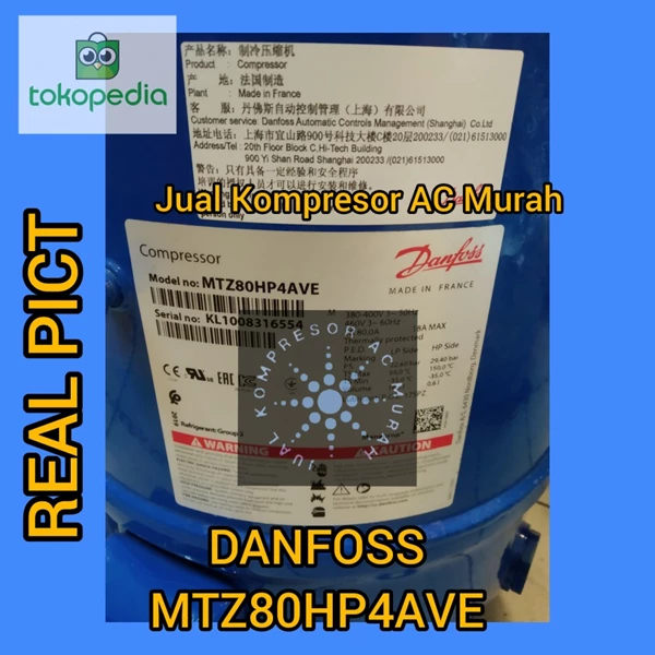 Compressor AC Danfoss MTZ80HP4AVE / Kompresor Danfoss MTZ80