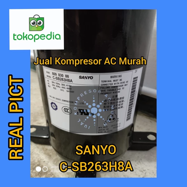 Kompresor AC Sanyo C-SB263H8A / Compressor Sanyo C-SB263H8A / R22