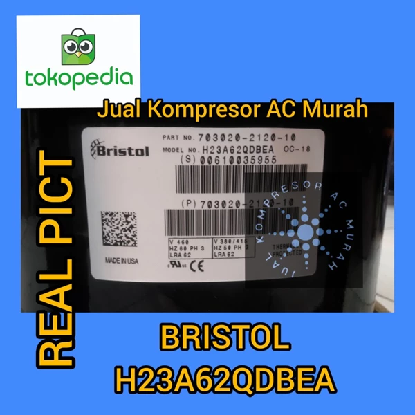 Kompresor AC Bristol H23A62QDBEA / Compressor Bristol H23A62QDBEA
