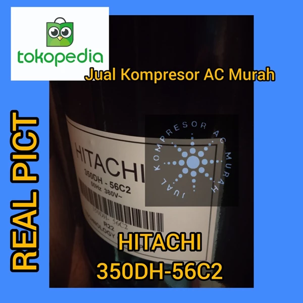 Kompresor AC Hitachi 350DH-56C2 / Compressor Hitachi 350DH-56C2 / R22